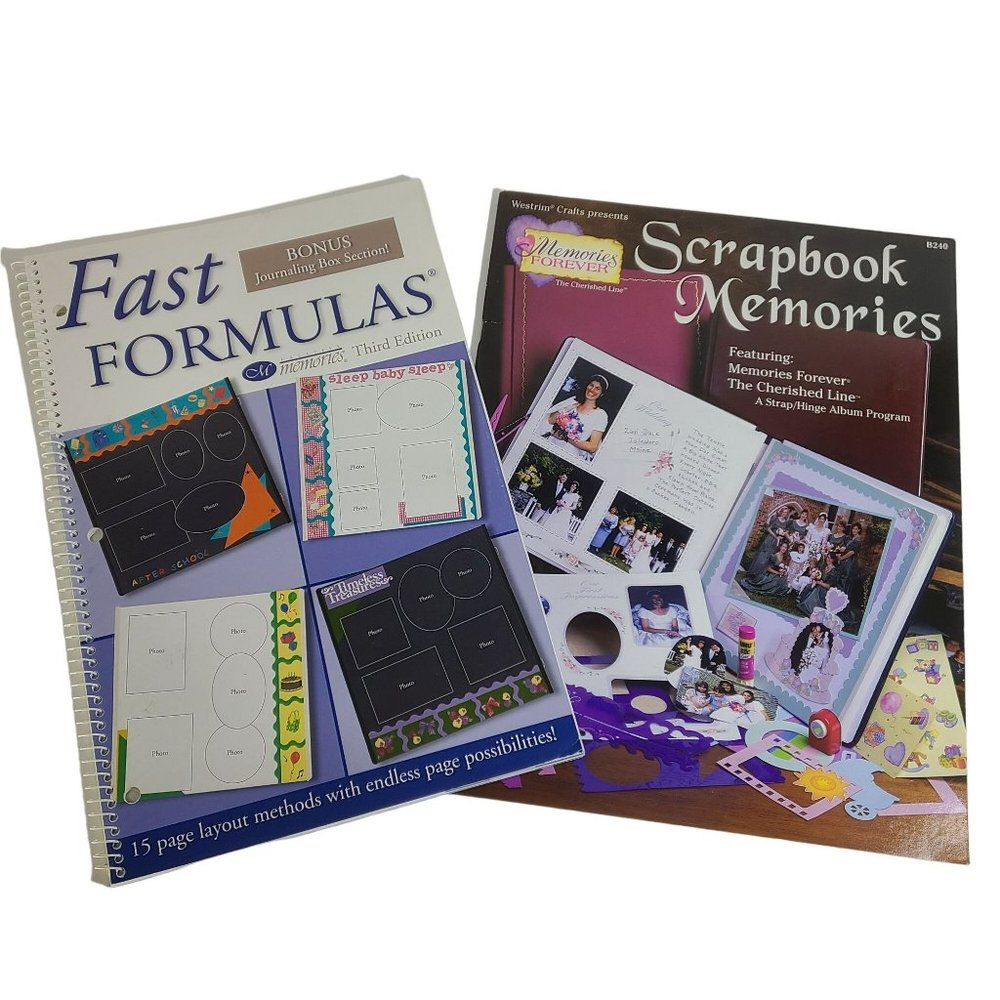 Creative Memories Fast formulas & Western Crafts Scrapbook Memories 2 Books